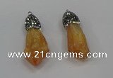 NGP4286 10*30mm - 15*45mmmm nuggets plated quartz pendants