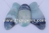 NGP43 Fashion amazonite gemstone pendants set jewelry wholesale