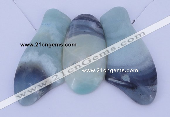 NGP43 Fashion amazonite gemstone pendants set jewelry wholesale