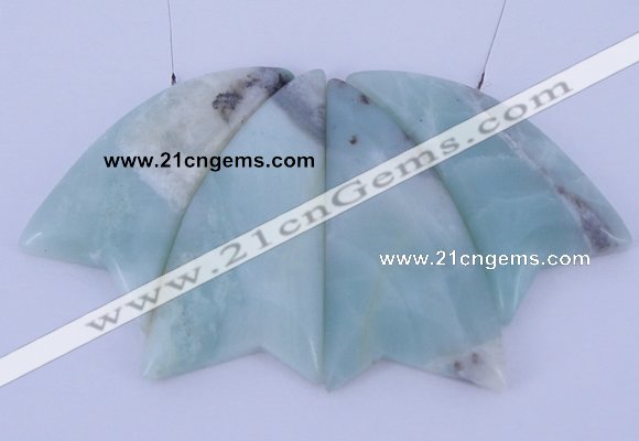 NGP44 Fashion amazonite gemstone pendants set jewelry wholesale