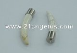 NGP4500 9*50mm - 9*55mm horn white turquoise pendants wholesale