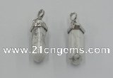 NGP5005 8*30mm sticks white howlite gemstone pendants wholesale