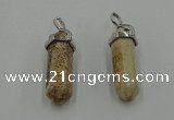 NGP5010 8*30mm sticks picture jasper pendants wholesale