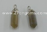 NGP5011 8*30mm sticks agate gemstone pendants wholesale