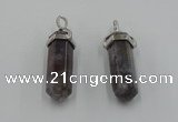 NGP5012 8*30mm sticks Indian agate gemstone pendants wholesale