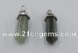 NGP5017 8*30mm sticks seaweed quartz pendants wholesale