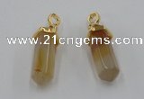 NGP5036 8*30mm sticks agate gemstone pendants wholesale