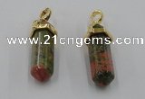 NGP5039 8*30mm sticks unakite gemstone pendants wholesale