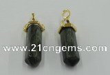 NGP5042 8*30mm sticks seaweed quartz pendants wholesale