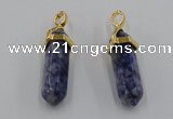 NGP5043 8*30mm sticks sodalite gemstone pendants wholesale