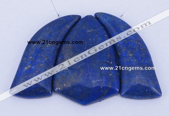 NGP51 Fashion lapis lazuli gemstone pendants set jewelry wholesale