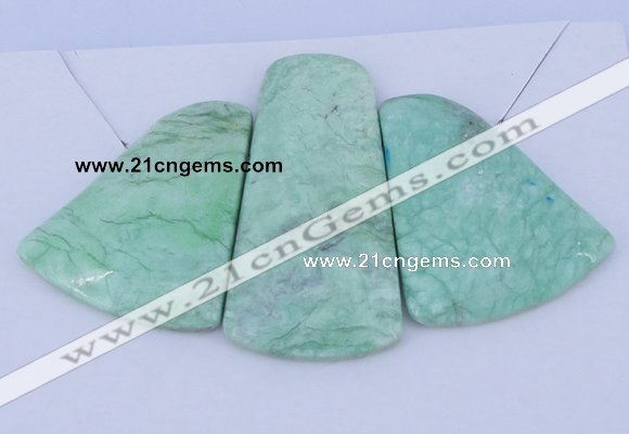 NGP53 Fashion grass turquoise gemstone pendants set jewelry wholesale