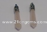 NGP5405 10*65mm sticks rose quartz gemstone pendants wholesale