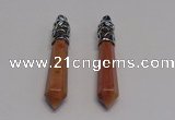 NGP5416 10*65mm sticks red aventurine pendants wholesale