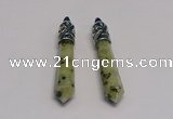 NGP5419 10*65mm sticks kiwi jasper pendants wholesale