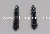 NGP5425 10*65mm sticks blue goldstone pendants wholesale