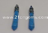 NGP5427 10*65mm sticks blue turquoise pendants wholesale