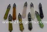 NGP5434 10*65mm sticks mixed gemstone pendants wholesale