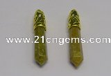 NGP5440 10*65mm sticks unakite gemstone pendants wholesale