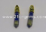 NGP5442 10*65mm sticks lapis lazuli gemstone pendants wholesale