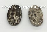 NGP5501 35*55mm oval rainforest agate pendants wholesale