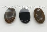 NGP5505 28*50mm oval agate gemstone pendants wholesale