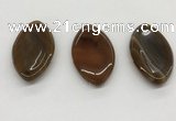 NGP5507 28*50mm marquise agate gemstone pendants