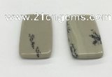 NGP5526 30*50mm - 35*55mm rectangle jasper pendants wholesale