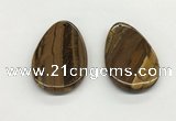 NGP5537 35*55mm flat teardrop iron tiger pendants wholesale