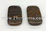 NGP5538 35*55mm rectangle iron tiger pendants wholesale