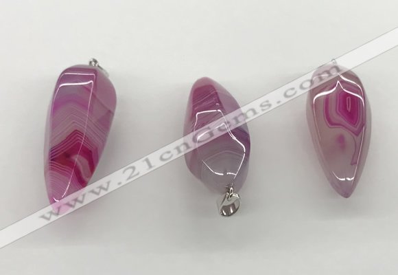 NGP5547 14*40mm - 23*58mm teardrop agate gemstone pendants