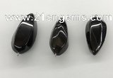 NGP5549 14*40mm - 23*58mm teardrop agate gemstone pendants