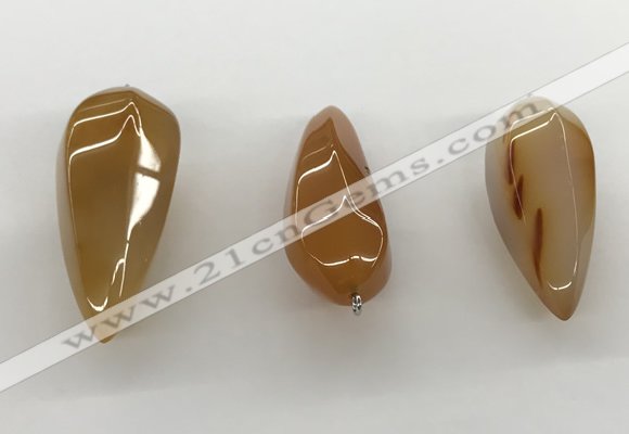 NGP5553 14*40mm - 23*58mm teardrop agate gemstone pendants