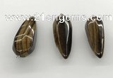 NGP5563 14*40mm - 23*58mm teardrop yellow tiger eye pendants