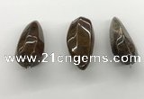 NGP5564 14*40mm - 23*58mm teardrop iron tiger pendants wholesale