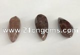 NGP5569 18*40mm - 23*58mm teardrop strawberry quartz pendants