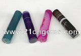 NGP5722 15*57mm tube agate gemstone pendants wholesale