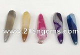 NGP5724 13*55mm teardrop agate gemstone pendants wholesale