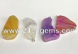 NGP5729 20*40mm - 30*45mm freeform agate pendants wholesale