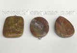 NGP5752 30*40mm freeform agate gemstone pendants wholesale