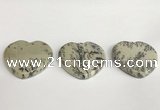 NGP5760 35*35mm heart jasper gemstone pendants wholesale