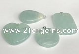 NGP5762 25*35mm - 30*40mm freefrom gemstone pendants wholesale