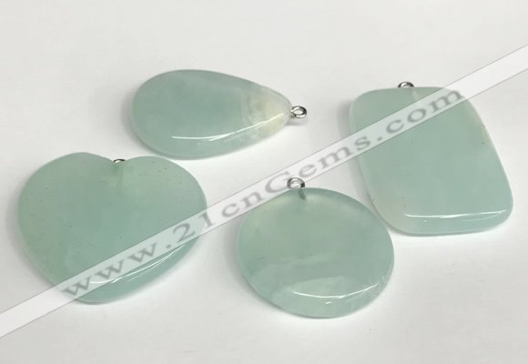 NGP5762 25*35mm - 30*40mm freefrom gemstone pendants wholesale