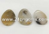 NGP5779 35*50mm - 38*55mm freeform agate slab pendants