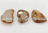 NGP5782 30*50mm - 45*60mm freeform agate slab pendants