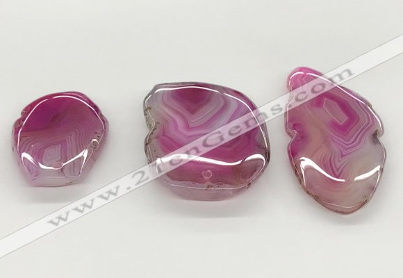 NGP5784 30*45mm - 40*60mm freeform agate slab pendants