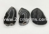 NGP5787 30*55mm - 45*65mm freeform agate slab pendants