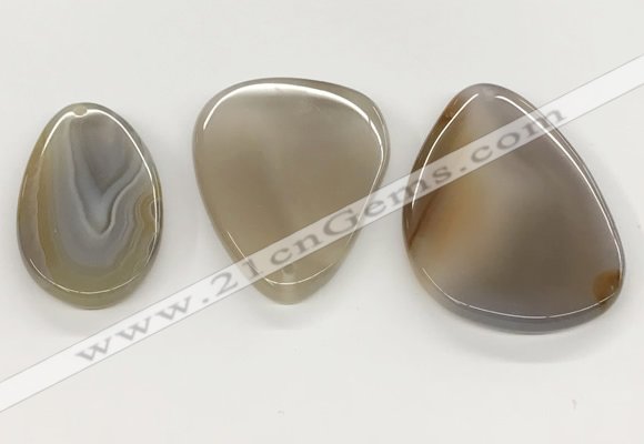 NGP5790 28*50mm - 45*65mm freeform agate slab pendants