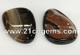 NGP5795 40*60mm flat teardrop agate pendants wholesale