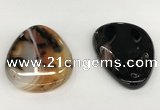 NGP5797 35*55mm flat teardrop agate pendants wholesale